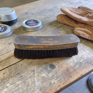 Dark Bristled Shoe Shine Brush