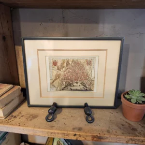 Vintage Framed City Map