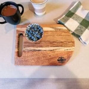 Ambrosia Maple, Beliwood, and Red Canarywood Cutting Board