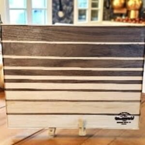 Walnut and Maple Cutting Board with Graduated Pieces