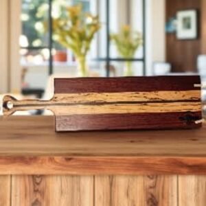 Padauk, Gummy Cherry, and Wenge Serving Board