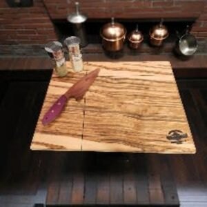 Solid Ambrosia Maple Cutting Board with Hand-Grooves
